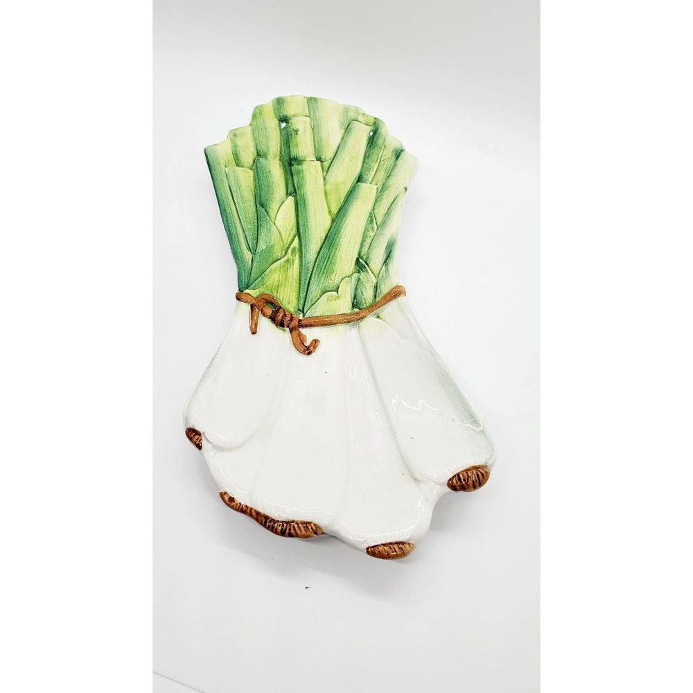 NEW - Sadie Ceramic Decorate/Spoon Holder - Leeks